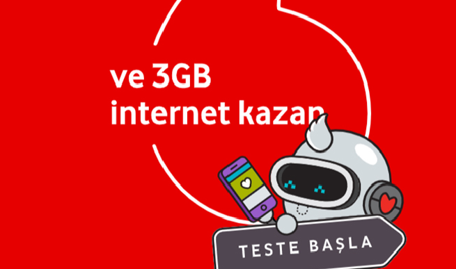 Vodafone Seviyorum İnterneti Testi İle 3 GB Bedava internet Kazan