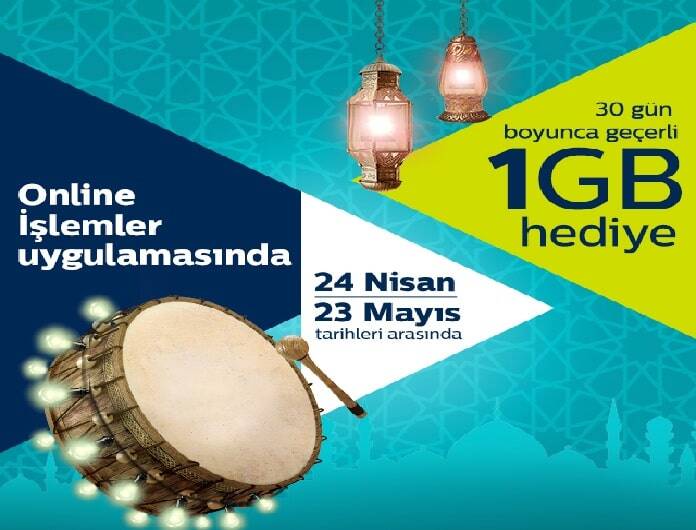 Türk Telekom Ramazan Ayı 1 GB Bedava İnternet Hediyesi 2020