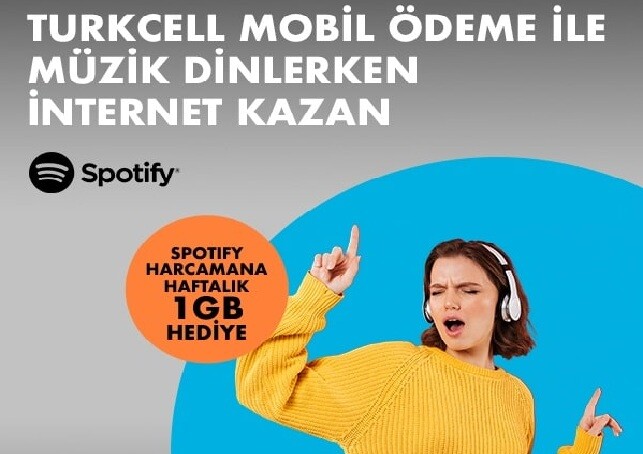 PayCell’le Evdenyap Spotify Harcamanıza Haftalık 1 GB Hediye