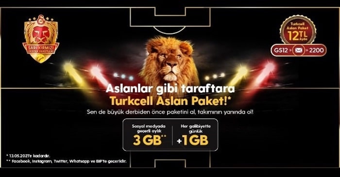 Turkcell’den Aslanlara Aslan Gibi Paket!