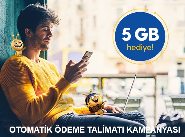 Turkcell Otomatik Ödeme Talimatı 5 GB Hediye Kampanyası